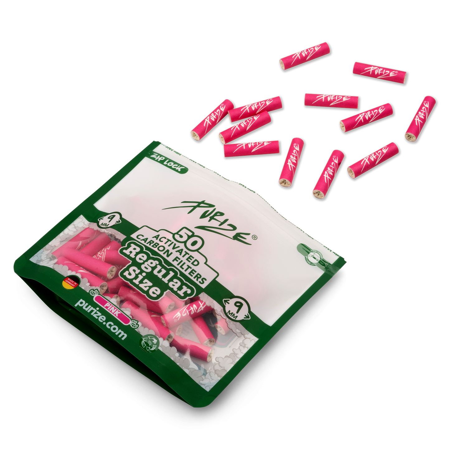 Purize Regular Aktivkohlefilter 50er Pink