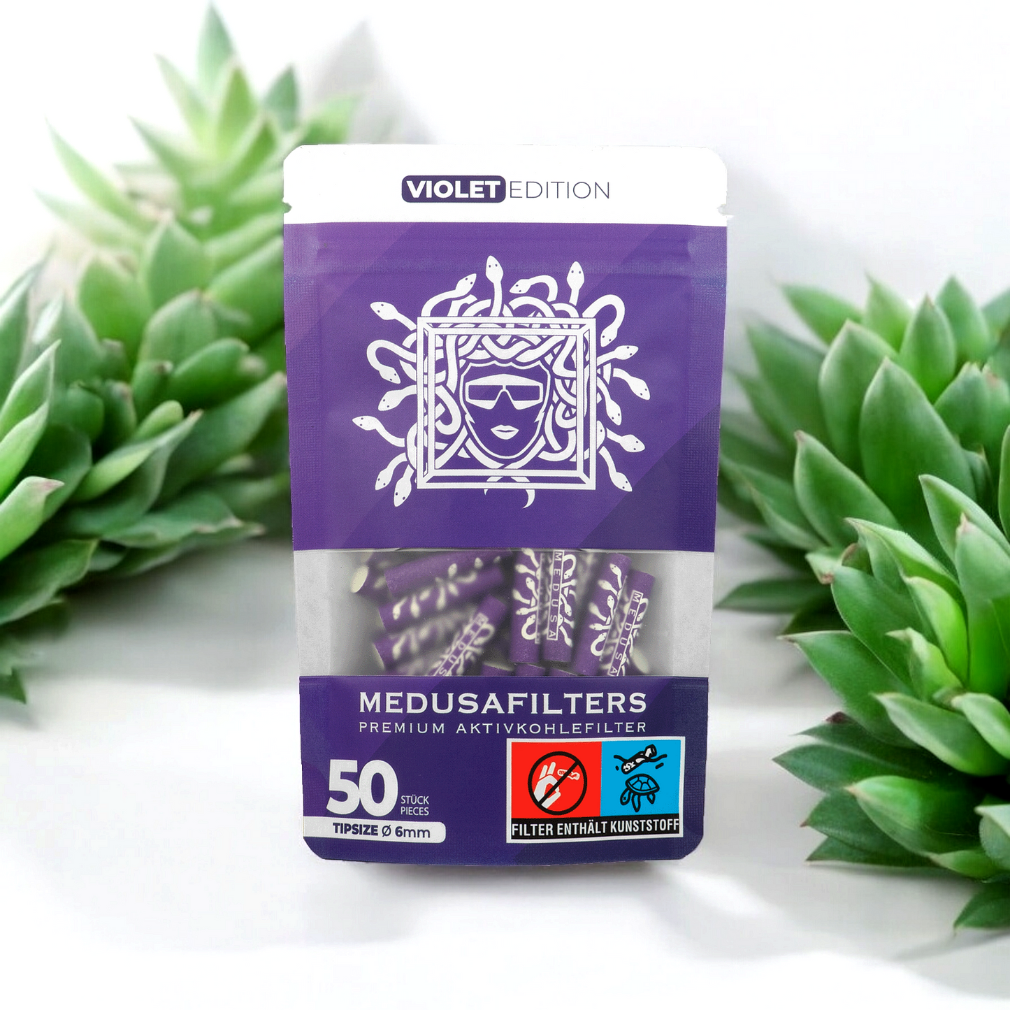 Active Medusa Filter 50er Packung (violett)