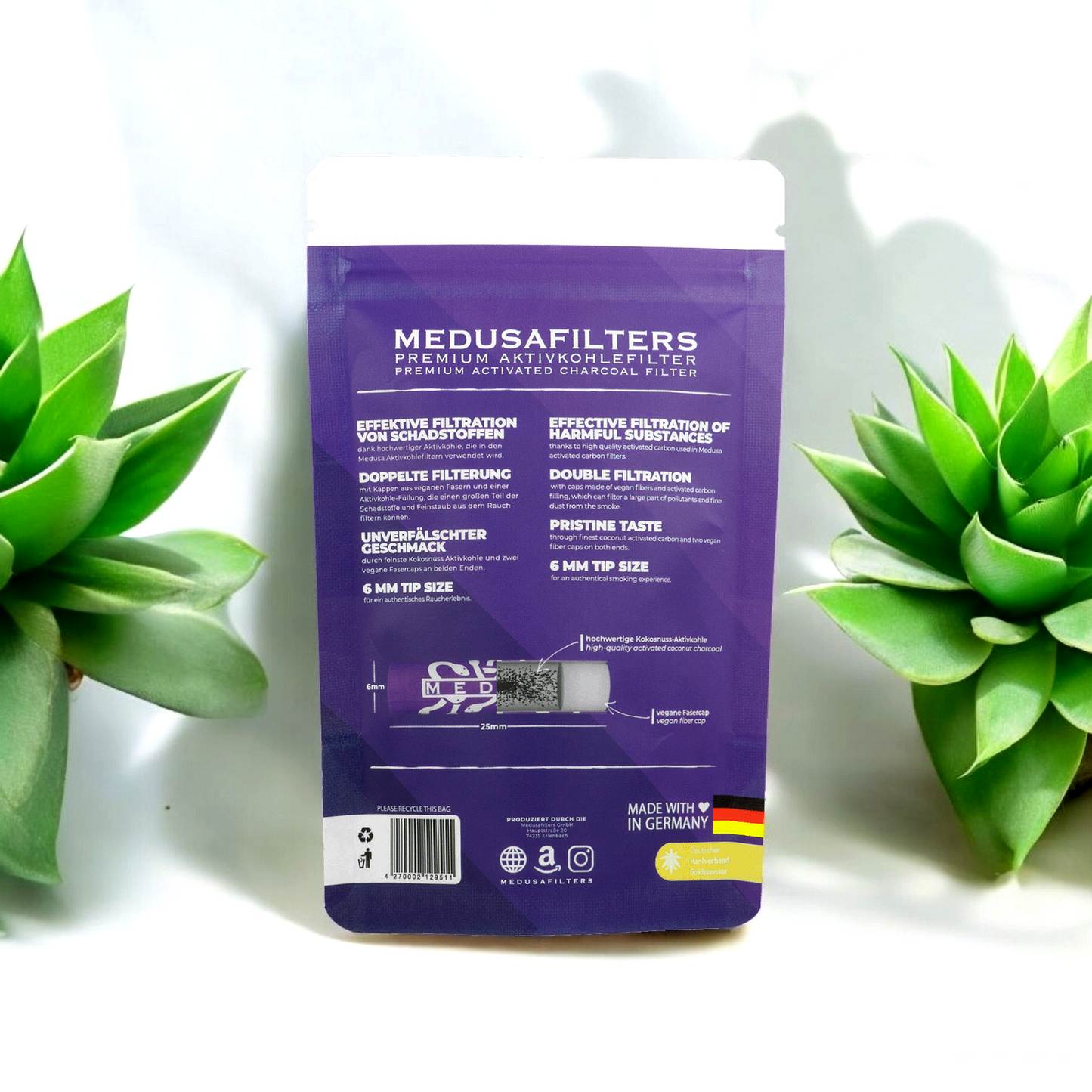 Active Medusa Filter 50er Packung (violett)