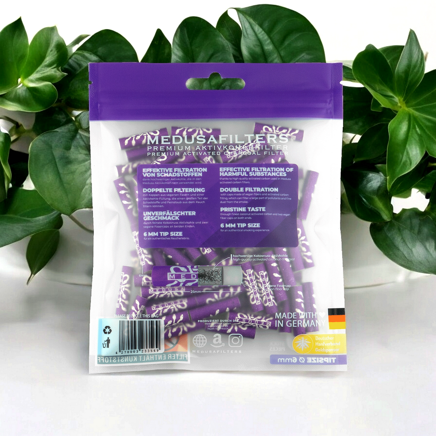 Active Medusa Filter 100er Packung (violett)
