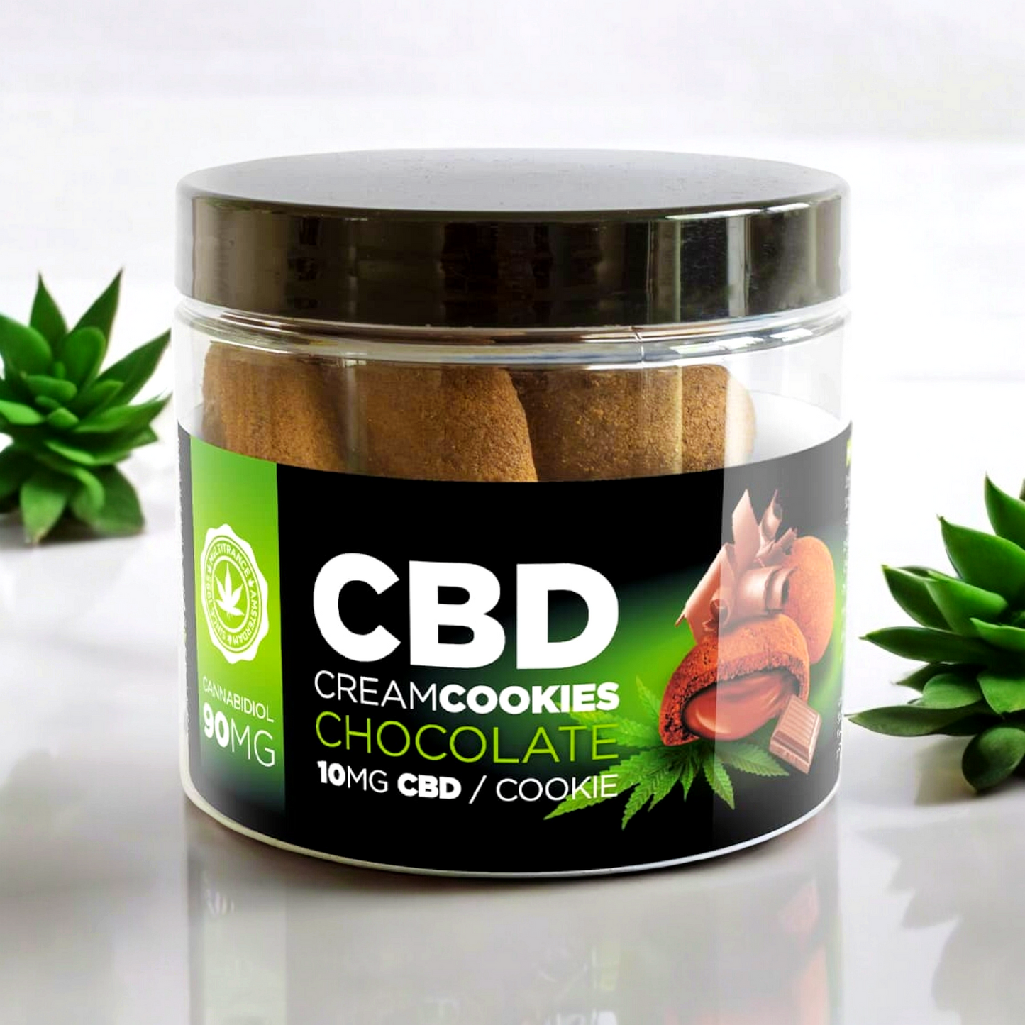 CBD Chocolate Cream Cookies