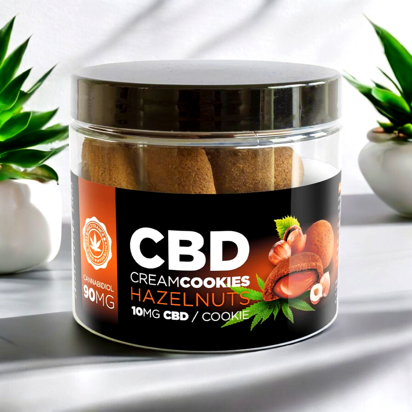 CBD Haselnuss Cream Cookies