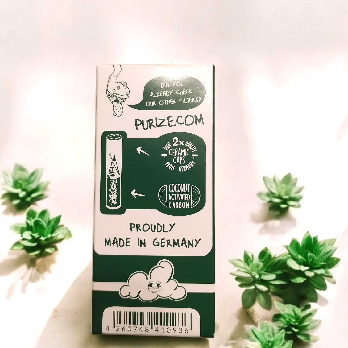 Purize Aktivkohlefilter – Regular Size | 10er Pack