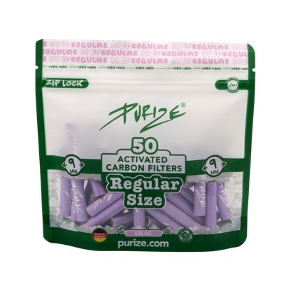 Purize Aktivkohlefilter Regular Size 50er Lila