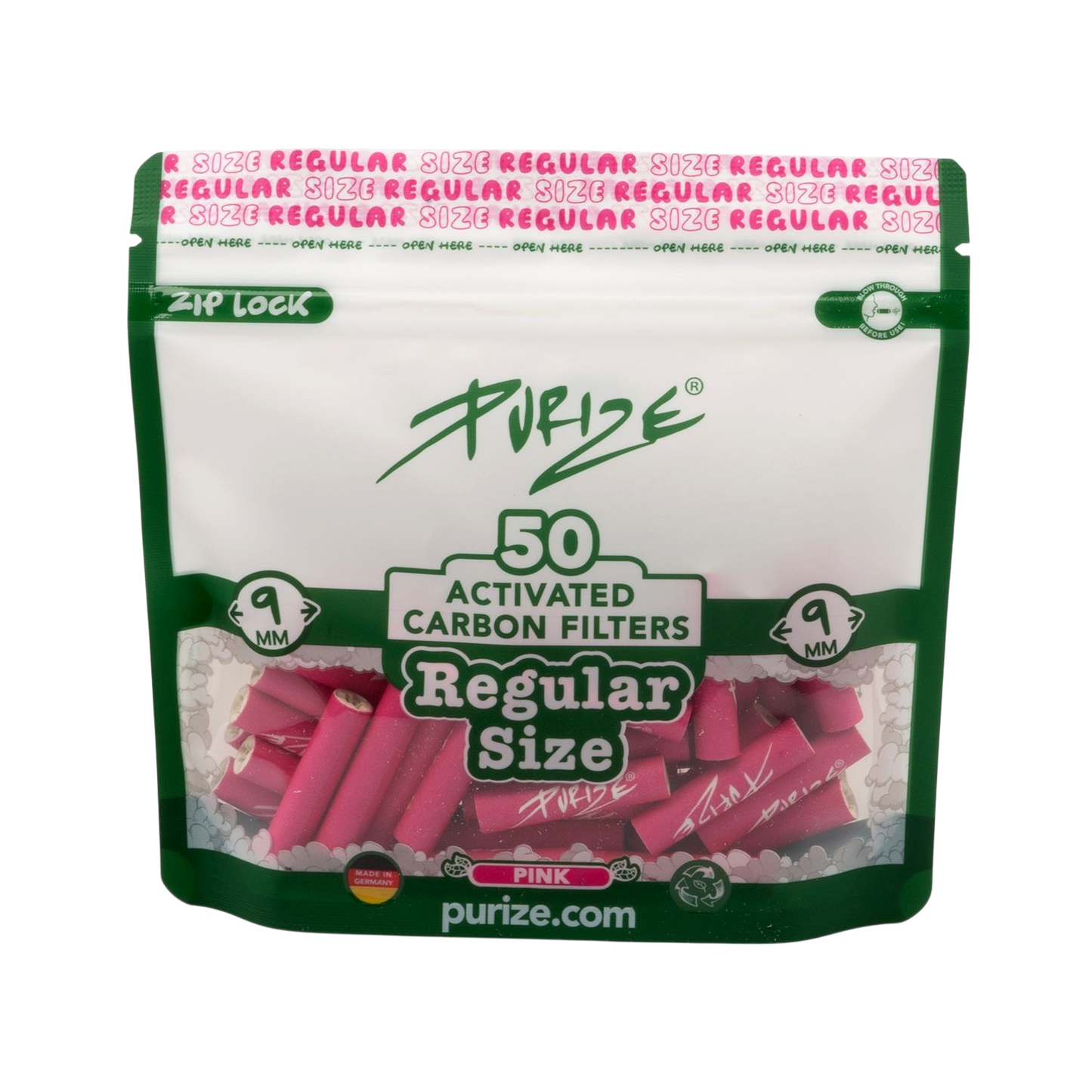 Purize Regular Aktivkohlefilter 50er Pink