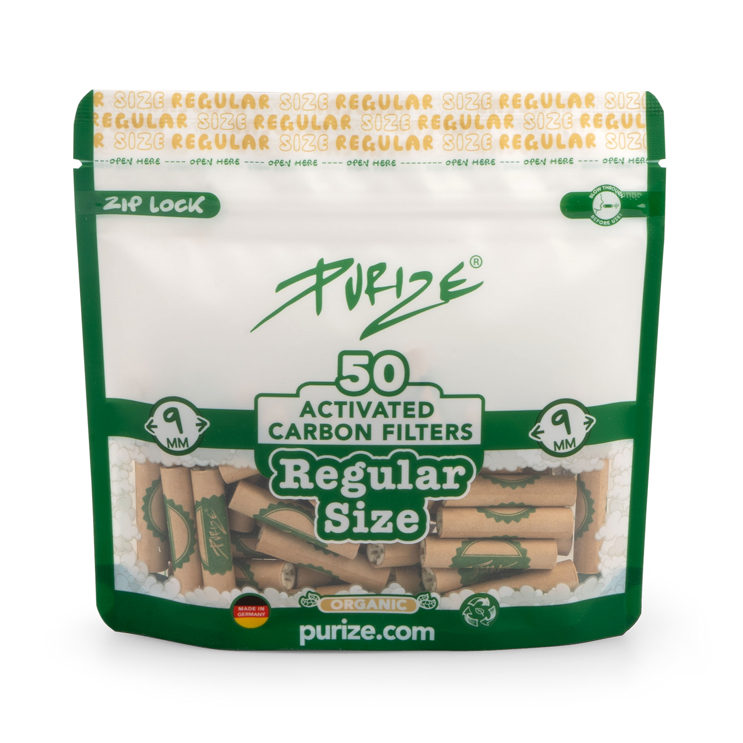 Purize Aktivkohlefilter  Regular Size 50er Organic