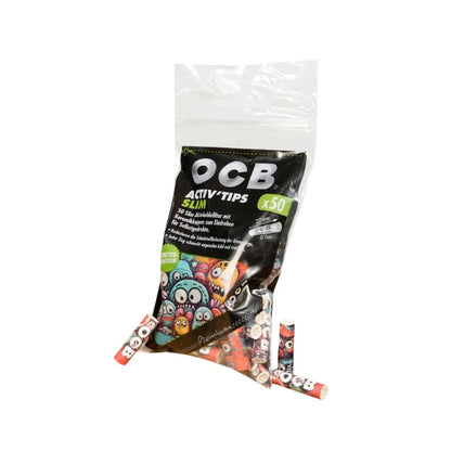 OCB Activ'Tips Slim Aktivkohlefilter – 50er Limited Edition