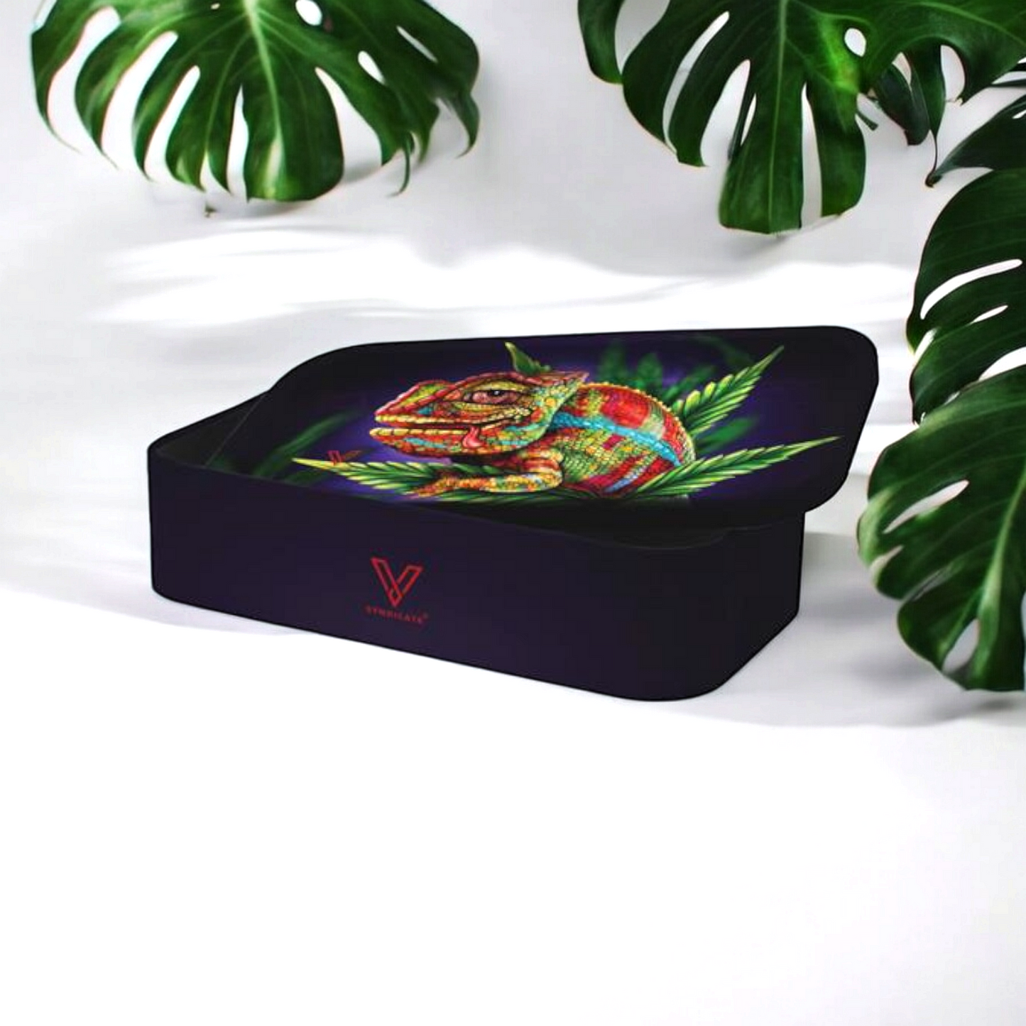 Rolling Tray "baked Camäleon" aus Metall