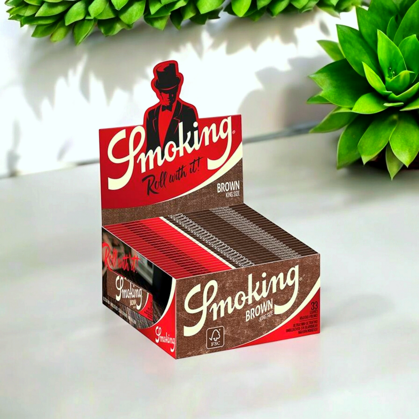 Smoking BROWN Unbleached King Size paper