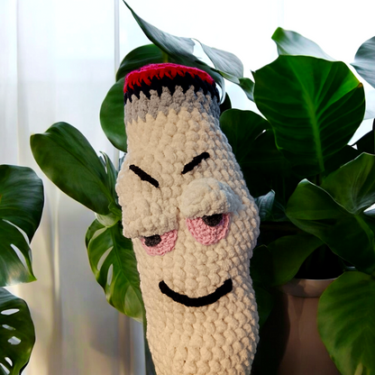 Best Buddy (gehäkeltes Stofftier für Erwachsene) ca. 53cm weiss